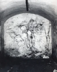 Wall drawing of figures, c.1530